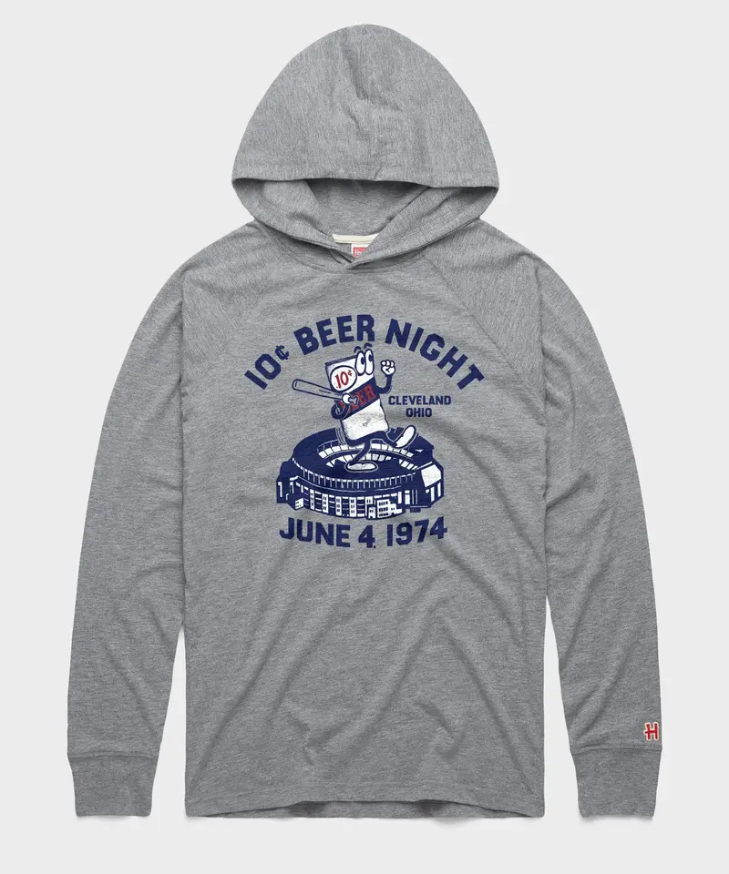 10 Cent Beer Night Cleveland Ohio Lightweight Hoodie 1