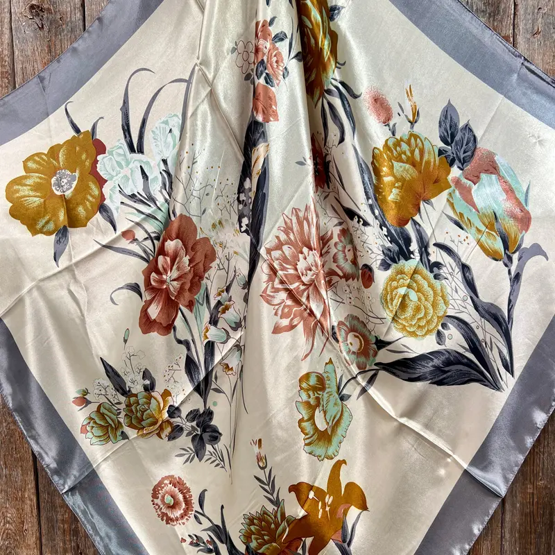 35X35" Field Of Wild Flowers Wild Rag / Scarf Wr111 2