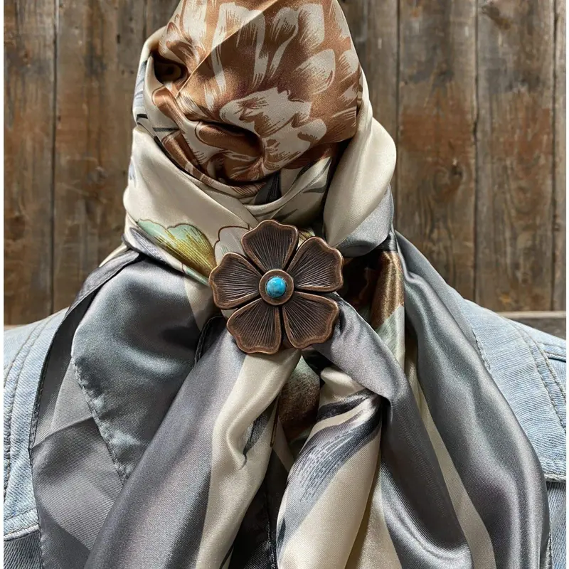 35X35" Field Of Wildflowers Wild Rag / Scarf - W111l Slide Wrc111b 1