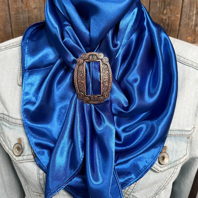 35X35" Solid Electric Blue Wild Rag / Scarf - W218b Slide Wrsc17d 1