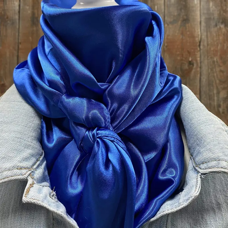 35X35" Solid Electric Blue Wild Rag / Scarf Wrs17 2