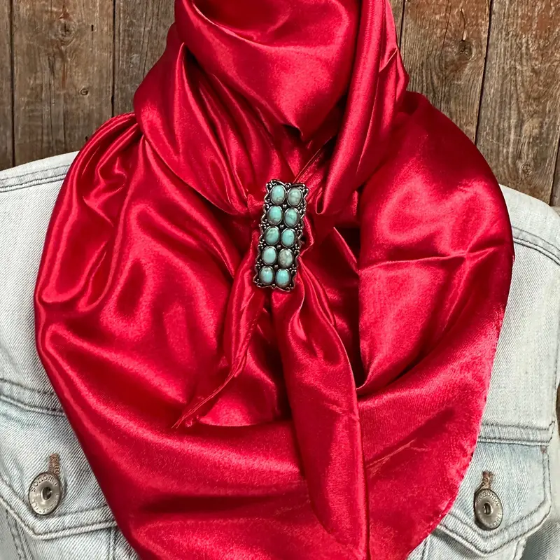 35X35" Solid Electric Red Wild Rag / Scarf - W216 Slide Wrsc10e 1