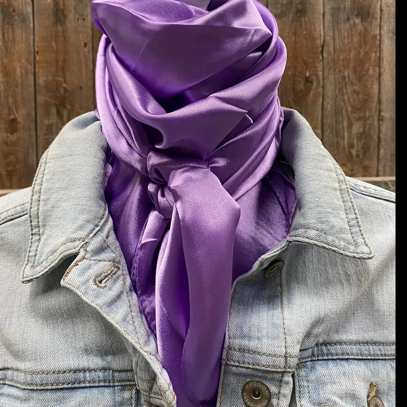 35X35" Solid Lavender Wild Rag / Scarf Wrs13 2