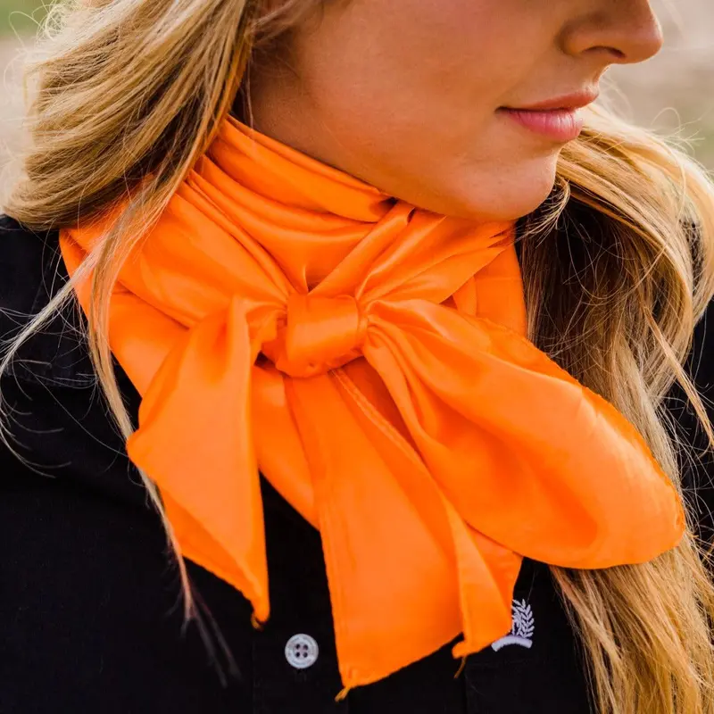 35X35" Solid Orange Wild Rag / Scarf Wrs20 1