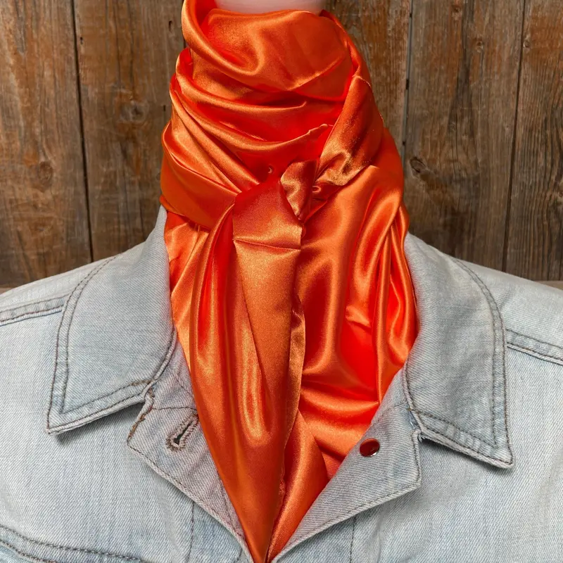 35X35" Solid Orange Wild Rag / Scarf Wrs20 2