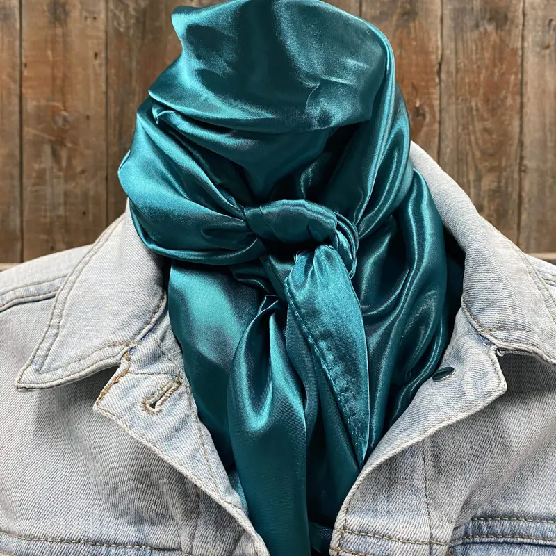 35X35" Solid Teal Wild Rag / Scarf Wrs5 2