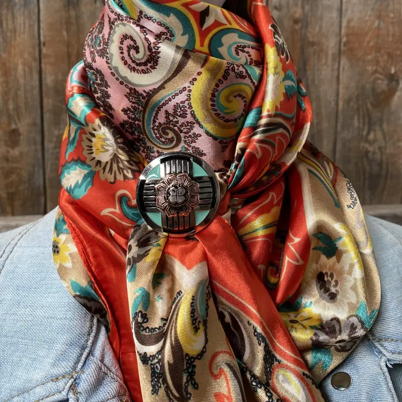 35X35" That's So 70'S Wild Rag / Scarf - W190l Slide Wrc231c 1