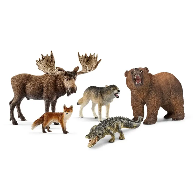 5-Piece North American Animal Bundle 1