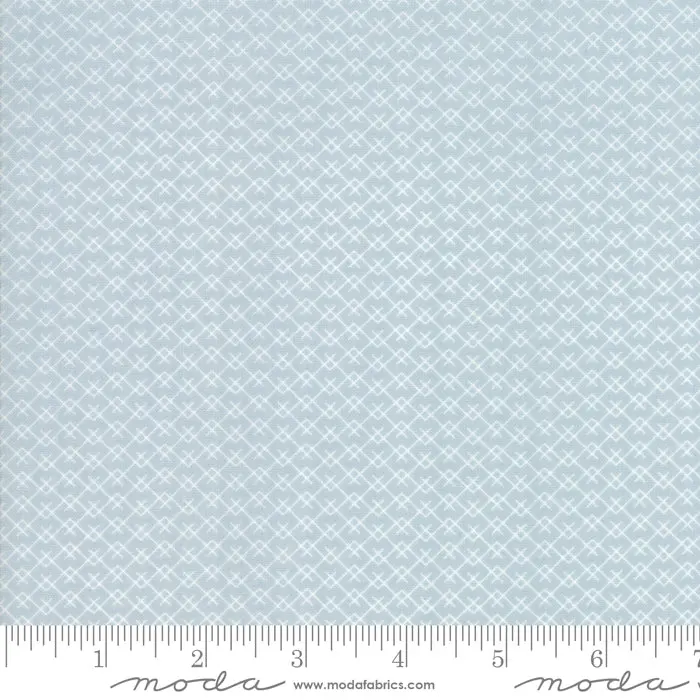 5105 25  Harvest Road Smokey Blue -  Bella Boutique By Moda   100% Cotton 1