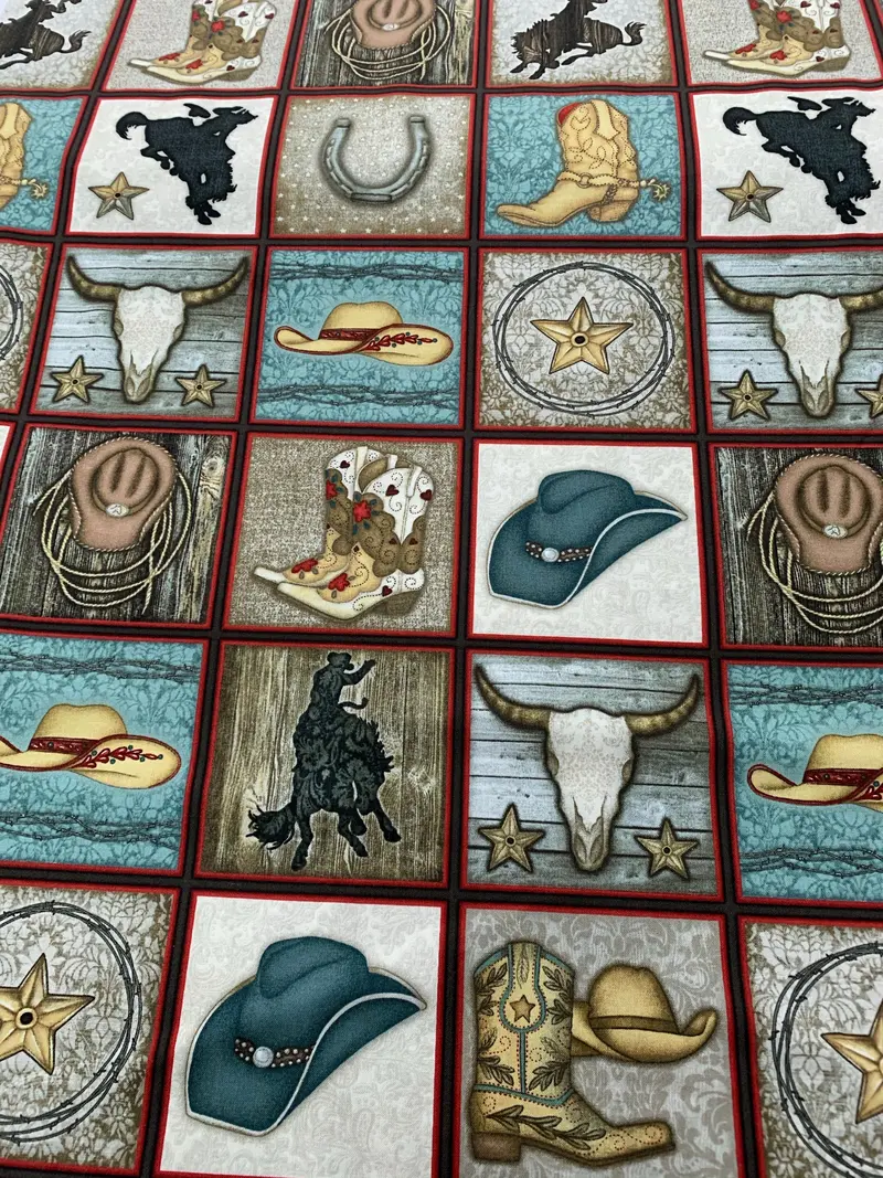6904 33 Rodeo Roundup By Beth Logan  100% Cotton 1
