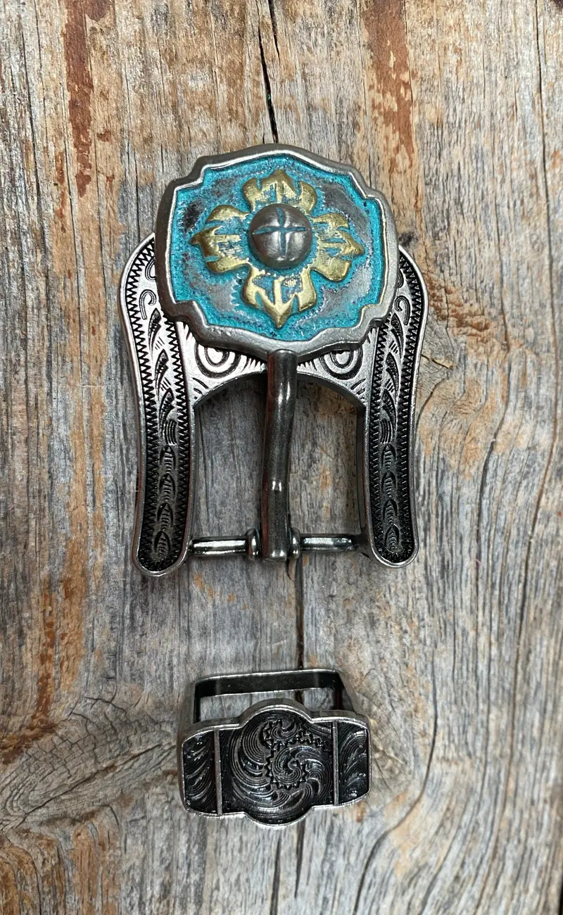 A Touch Of Turquoise Concho Buckle Adapter W109asba 1