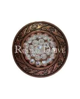 Ab Copper 1.5" Disc European Crystal Concho 1