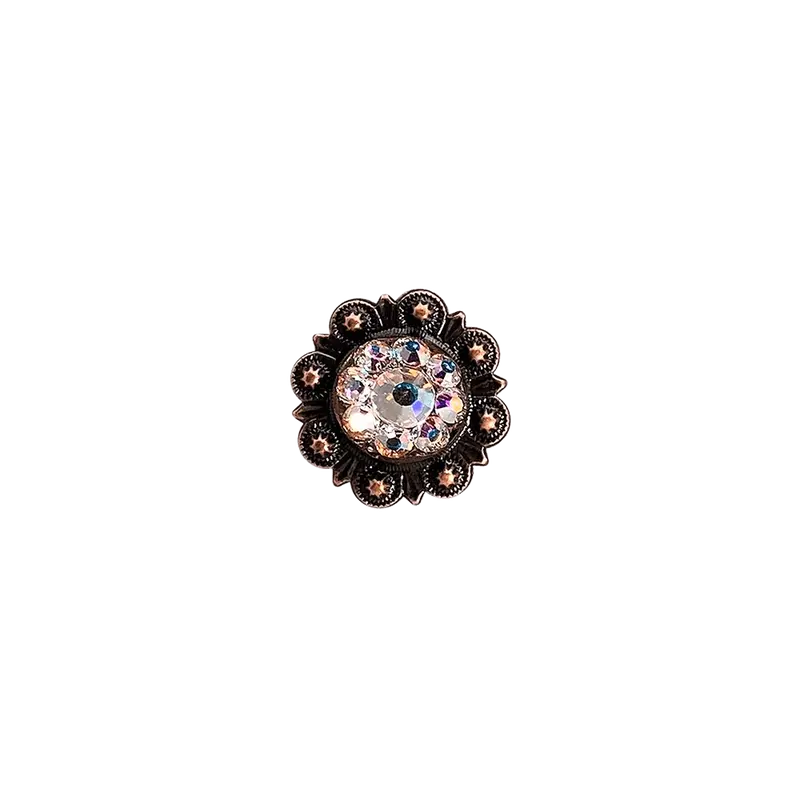 Ab Copper 1" European Crystal Concho 1