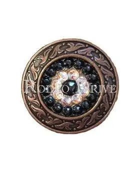 Ab & Jet Copper 1.5" Disc European Crystal Concho 1