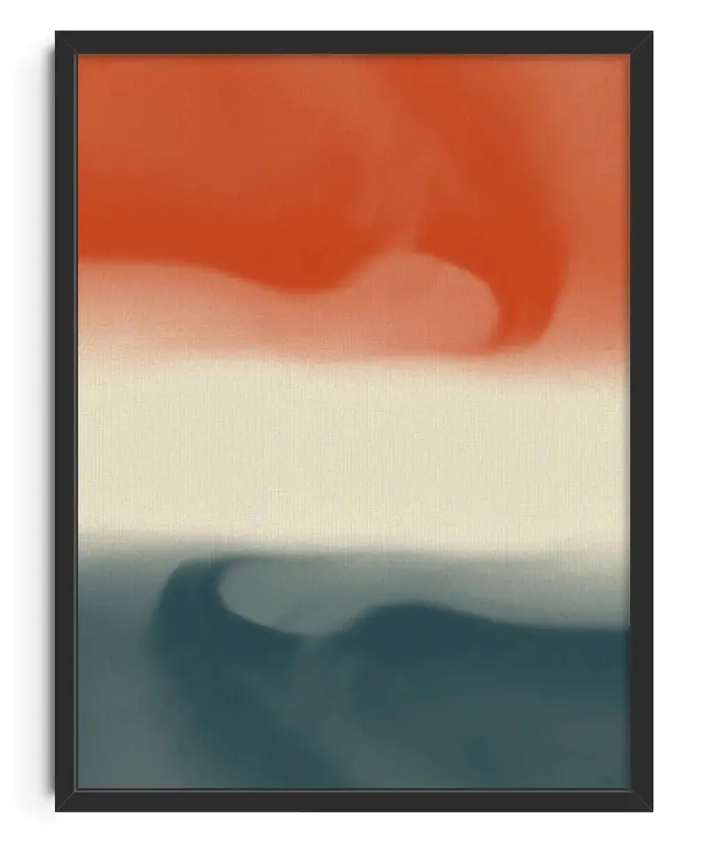 Abstract In Vivid Red And Teal 1