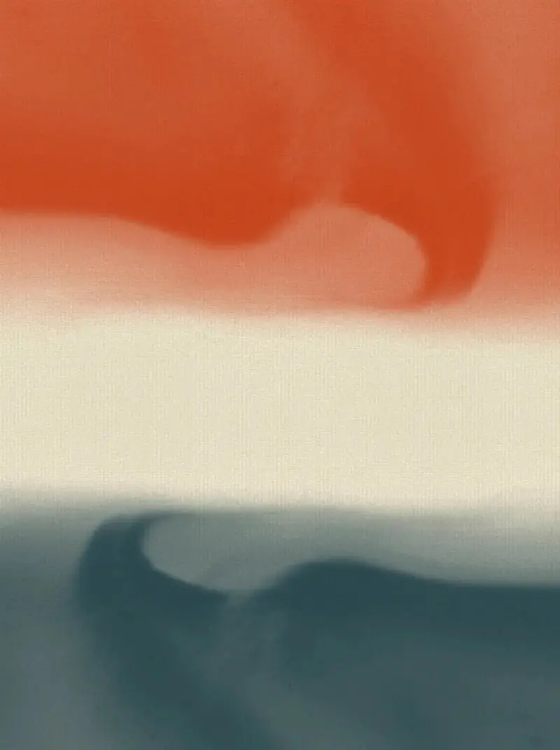 Abstract In Vivid Red And Teal 2