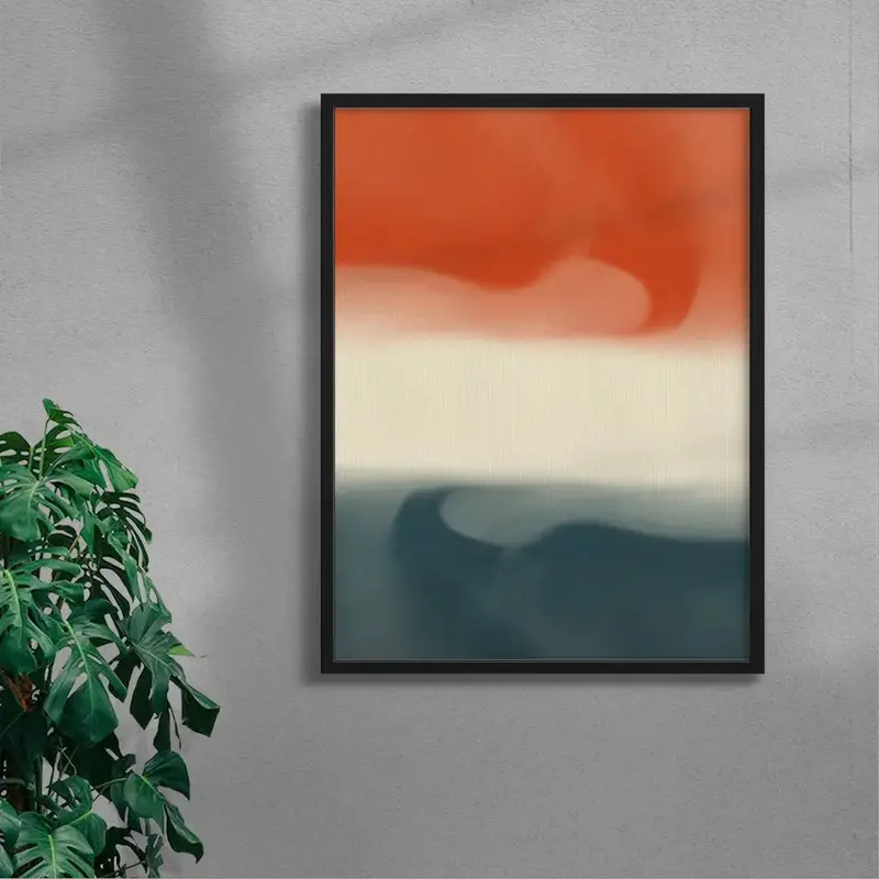 Abstract In Vivid Red And Teal 4