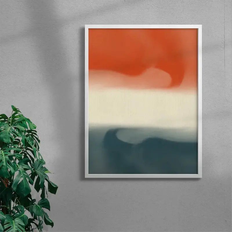 Abstract In Vivid Red And Teal 5