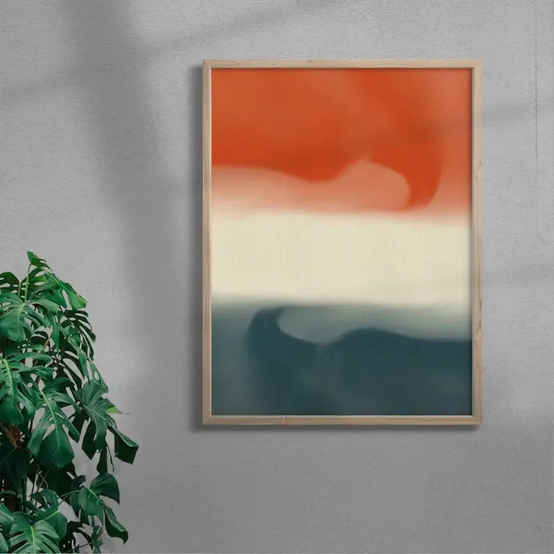 Abstract In Vivid Red And Teal 6