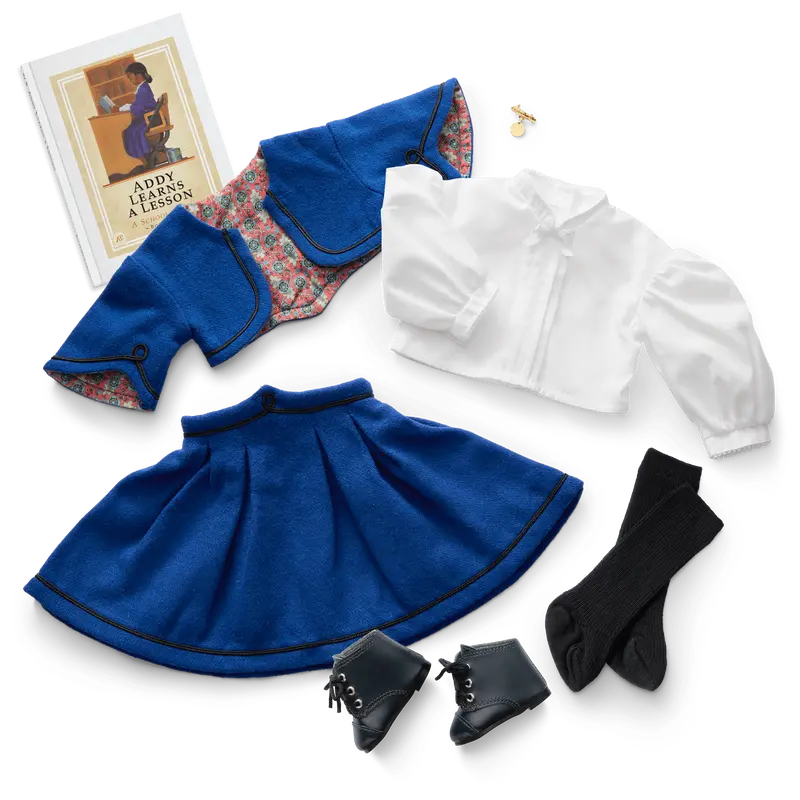 Addy’S™ School Outfit & Book (Historical Characters) 1