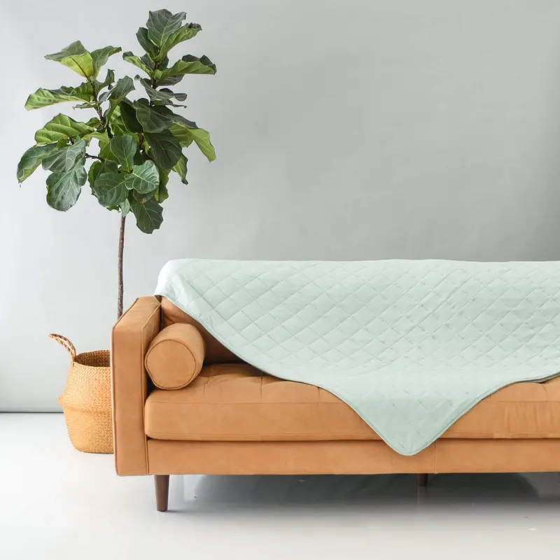 Adult Quilted Blanket In Sage 2.5 2