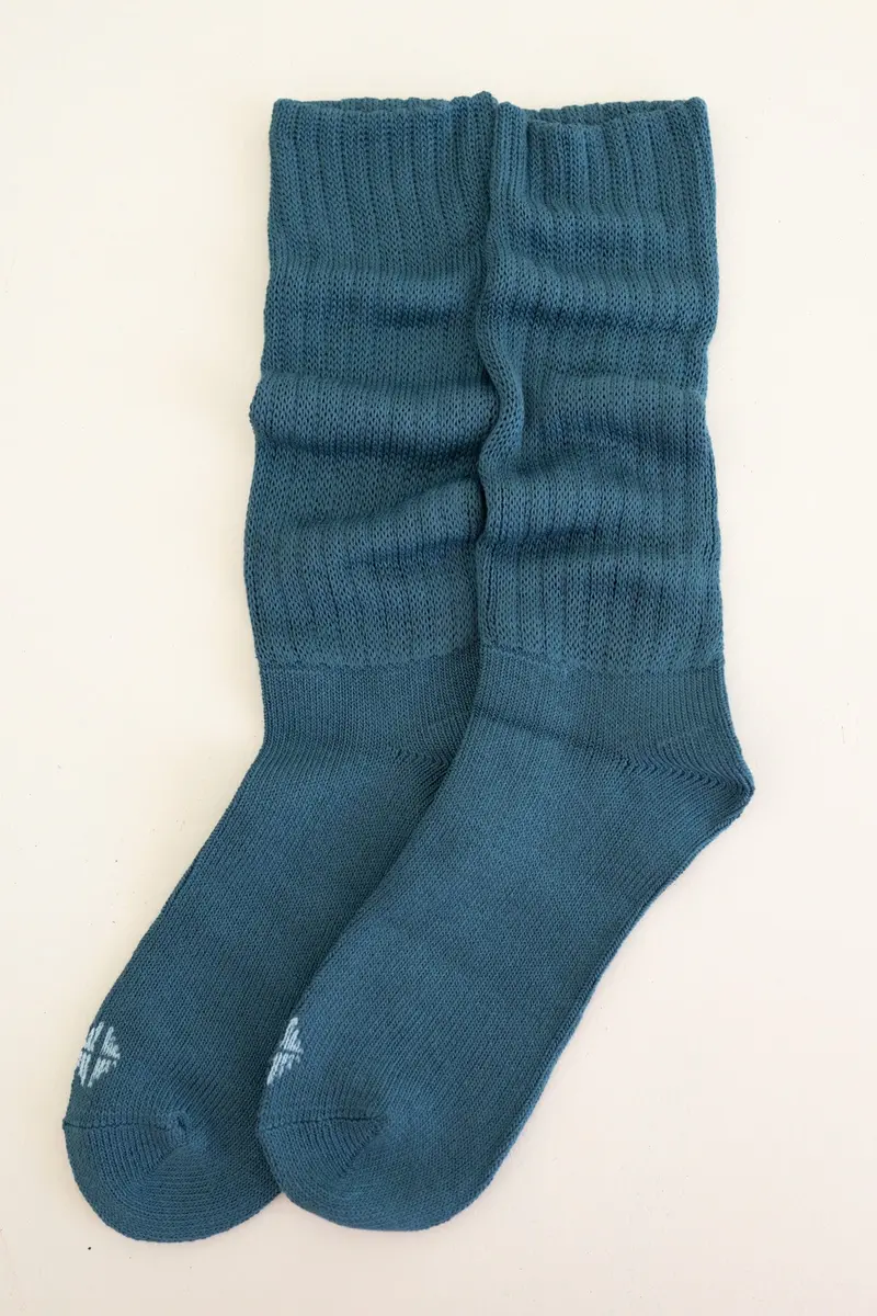 Adult Scrunch Socks In Atlantic 1