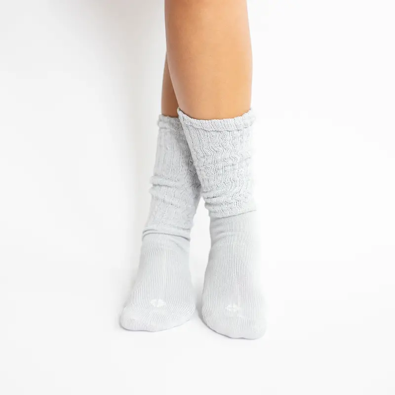 Adult Scrunch Socks In Storm 1