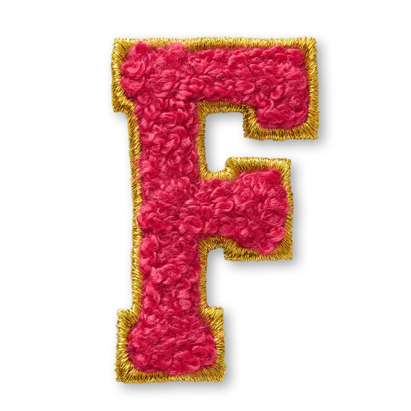 Ag™ Letter F Stick-On Patch 1