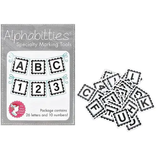 Alphabitties Stock Number: Ise 725 Alphabitties Gray Ise 725 Its Sew 1