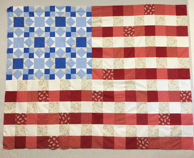 America O'america Kit 52 X 68.  Kit Includes Pattern & Fabric. 1