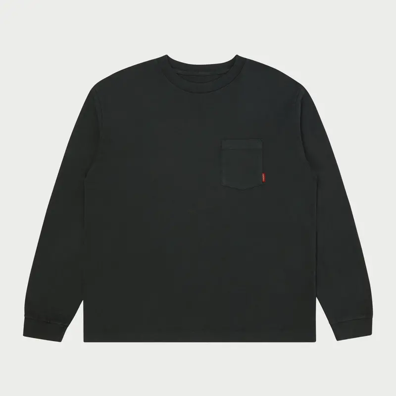 American Classic Pocket L/S T-Shirt (Vintage Black) 1