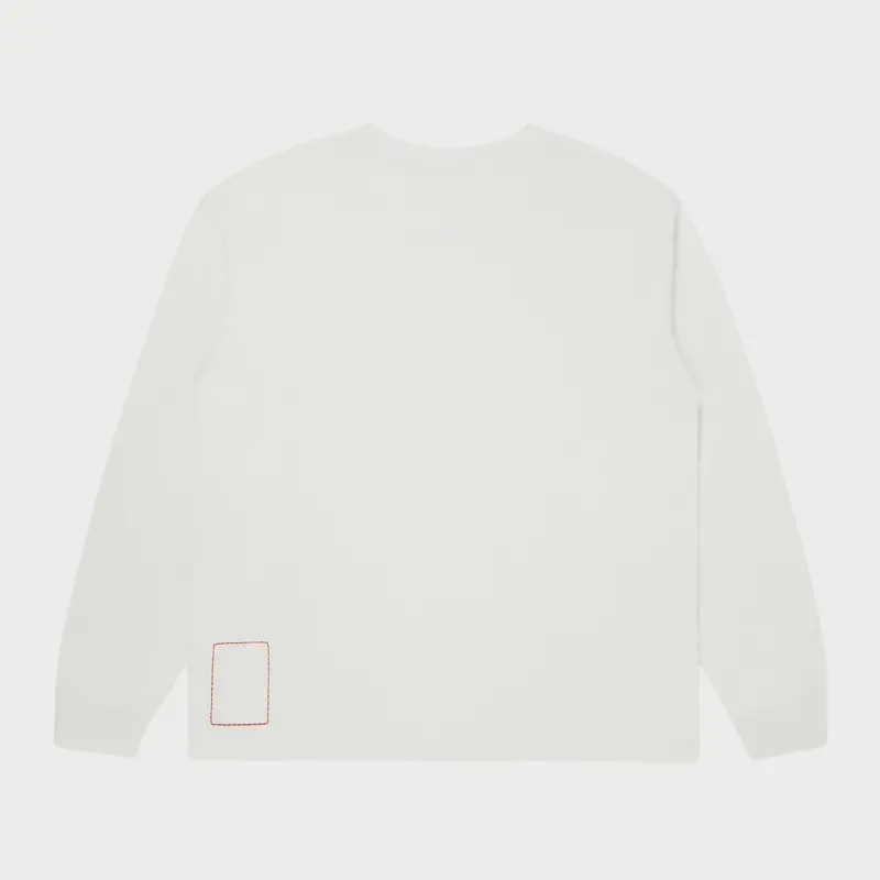 American Classic Pocket L/S T-Shirt (White) 2