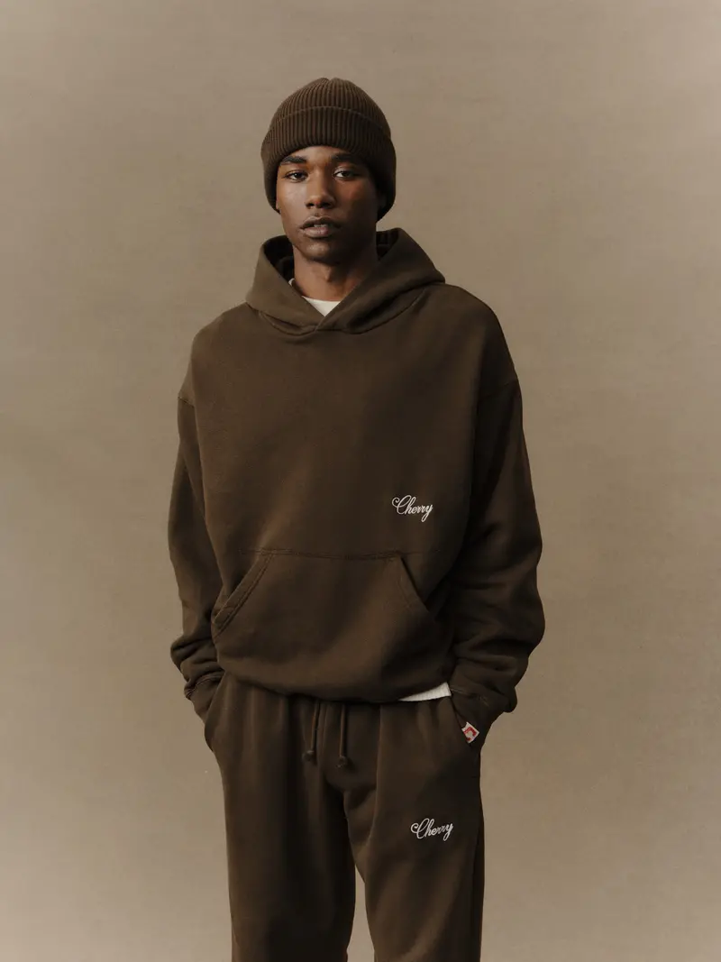 American Classic Pullover Hoodie (Chocolate) 2