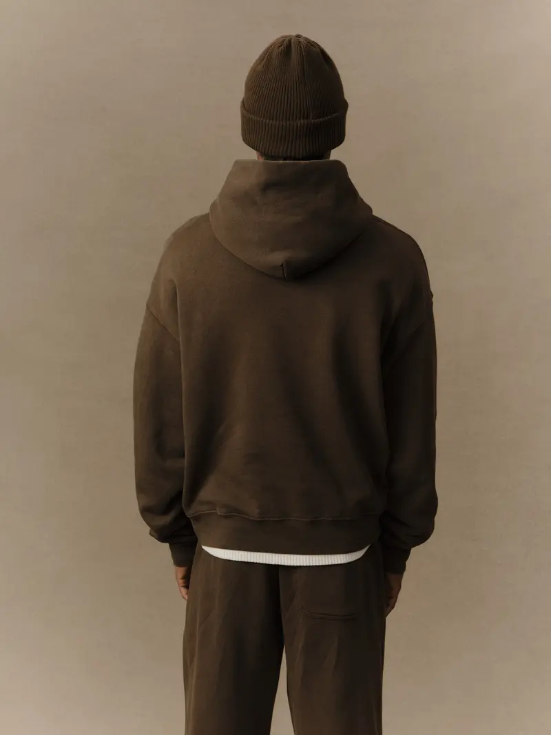 American Classic Pullover Hoodie (Chocolate) 3