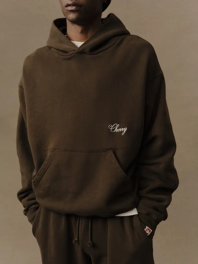 American Classic Pullover Hoodie (Chocolate) 5