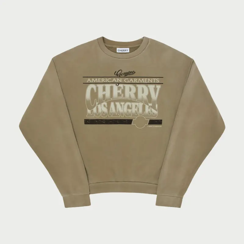 American Garments Crewneck (Olive) 1