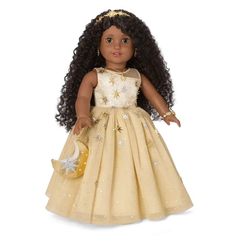 American Girl® 2025 Glimmering Gold™ Holiday Collector Doll 1
