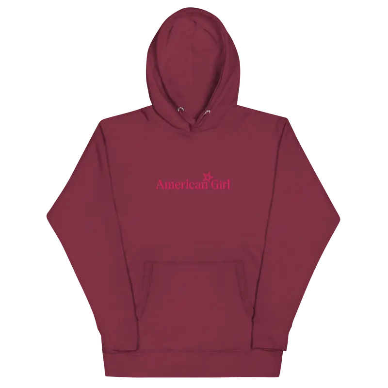 American Girl® Burgundy Hoodie For Adults 1