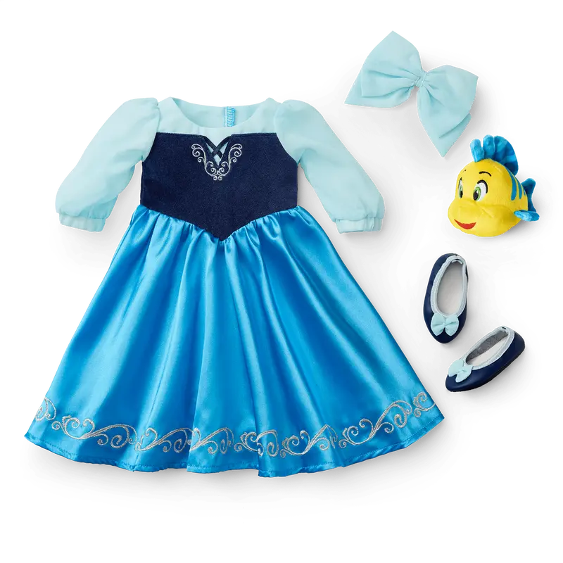 American Girl® Disney Princess Ariel Day Dress, Flounder & Accessories For 18-Inch Dolls 1