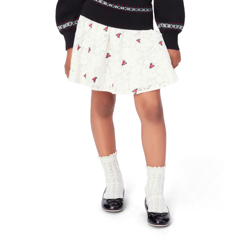 American Girl® X Janie And Jack Holiday Rose Skirt For Girls 1