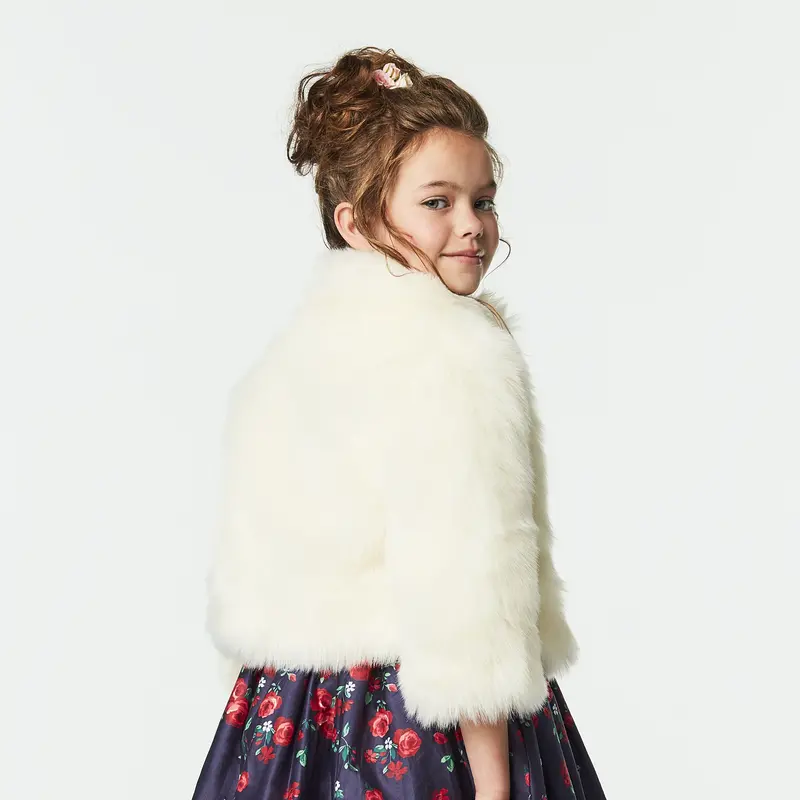 American Girl® X Janie And Jack Soft As Snow Fur Jacket For Girls 2