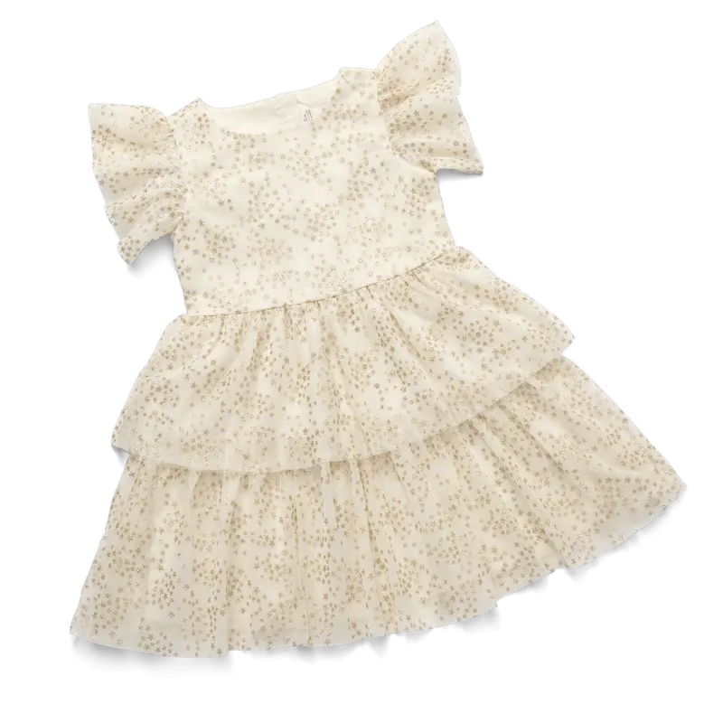 American Girl® X Janie And Jack Sparkly Cream Celebration Dress For Little Girls & Girls 2