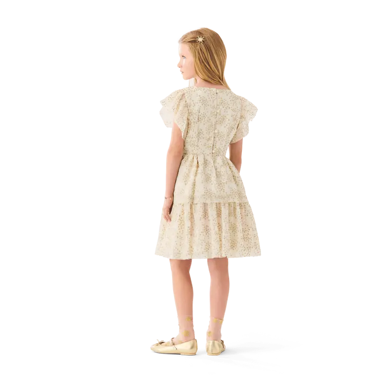 American Girl® X Janie And Jack Sparkly Cream Celebration Dress For Little Girls & Girls 3