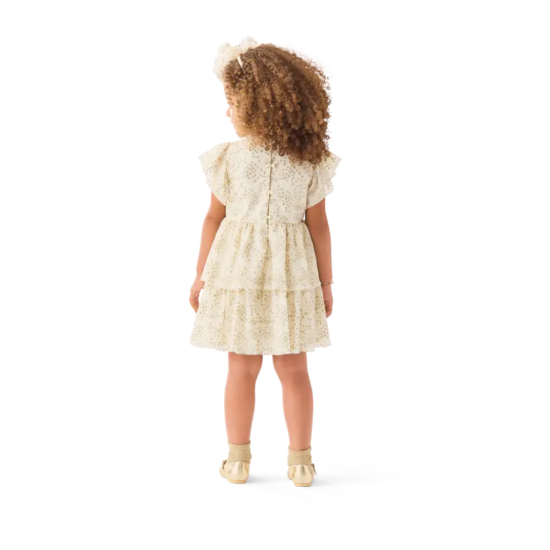American Girl® X Janie And Jack Sparkly Cream Celebration Dress For Little Girls & Girls 5