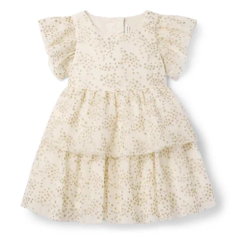 American Girl® X Janie And Jack Sparkly Cream Celebration Dress For Little Girls & Girls 6