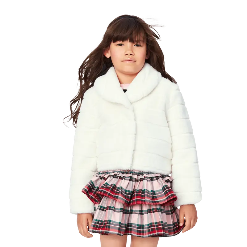 American Girl® X Janie And Jack Winter-White Jacket For Girls 1