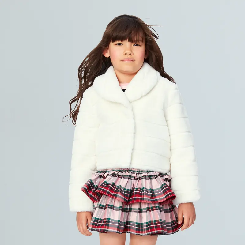 American Girl® X Janie And Jack Winter-White Jacket For Girls 2