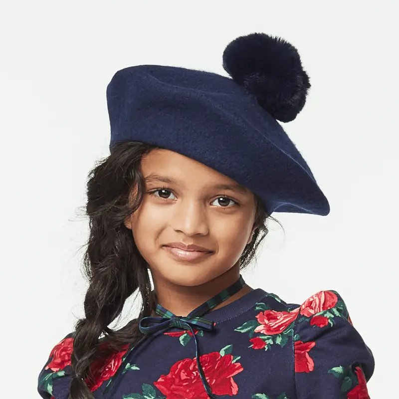 American Girl® X Janie And Jack Wintry Wool Beret For Girls 1