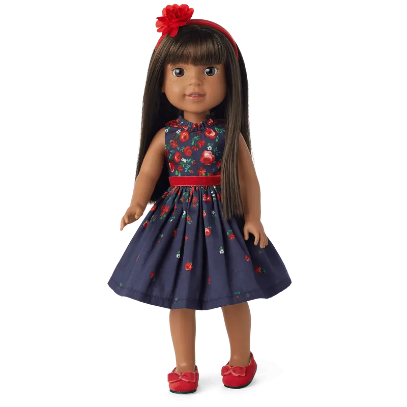 American Girl® X Janie And Jack Wrapped In Roses Party Dress For Welliewishers™ Dolls 2