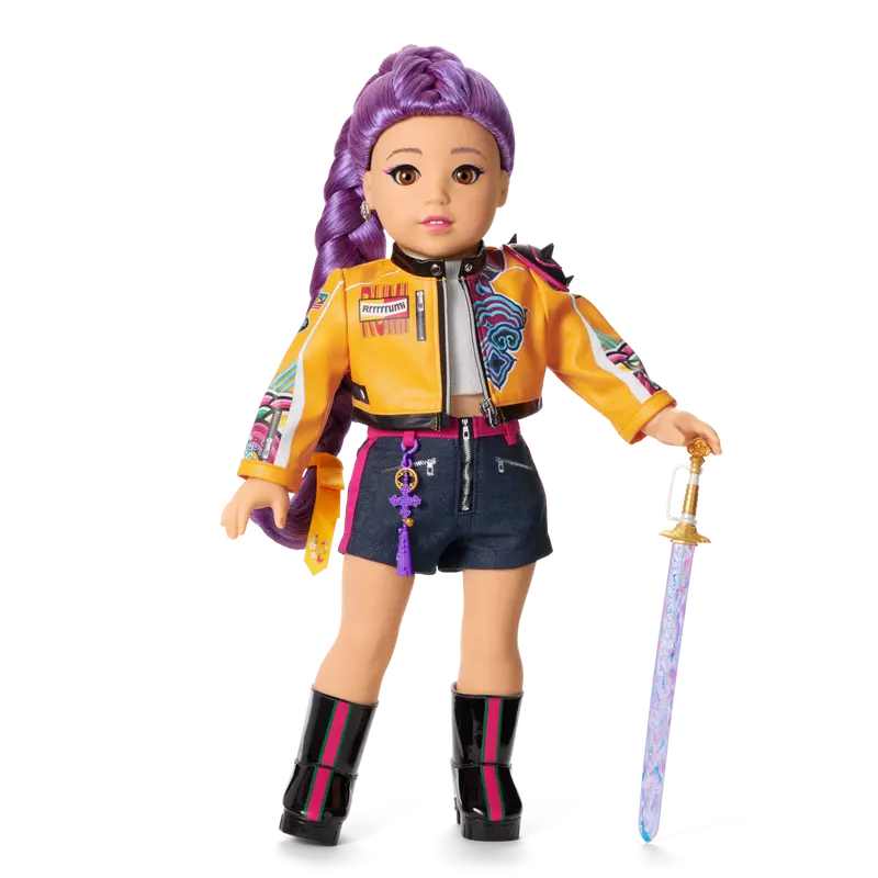 American Girl® X Kpop Demon Hunters Huntr/X Rumi 18-Inch Doll 1